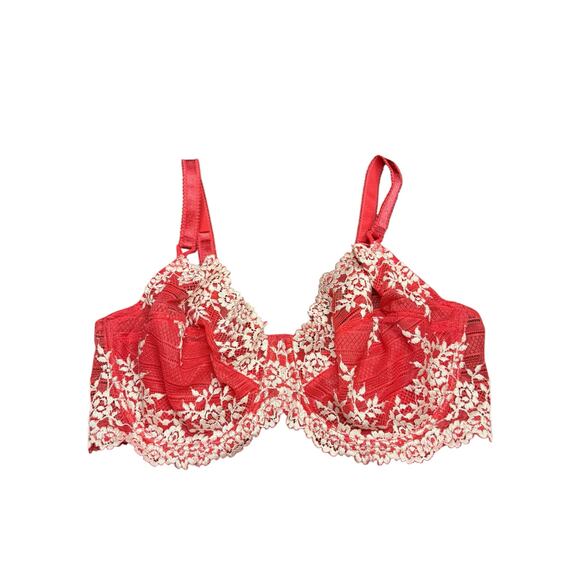 Wacoal 65191 Embrace Lace Underwire Bra Unlined Mid Coverage Floral Lace 38D - Picture 1 of 7